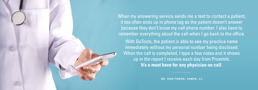 Testimonial from Dr. Von Thron, Tampa FL.  It's a must have for any physician on call.